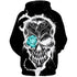 Halloween hoodies oversized men Streetwear Casual 3D Skull Party Hoodies Sweatshirts - menochic